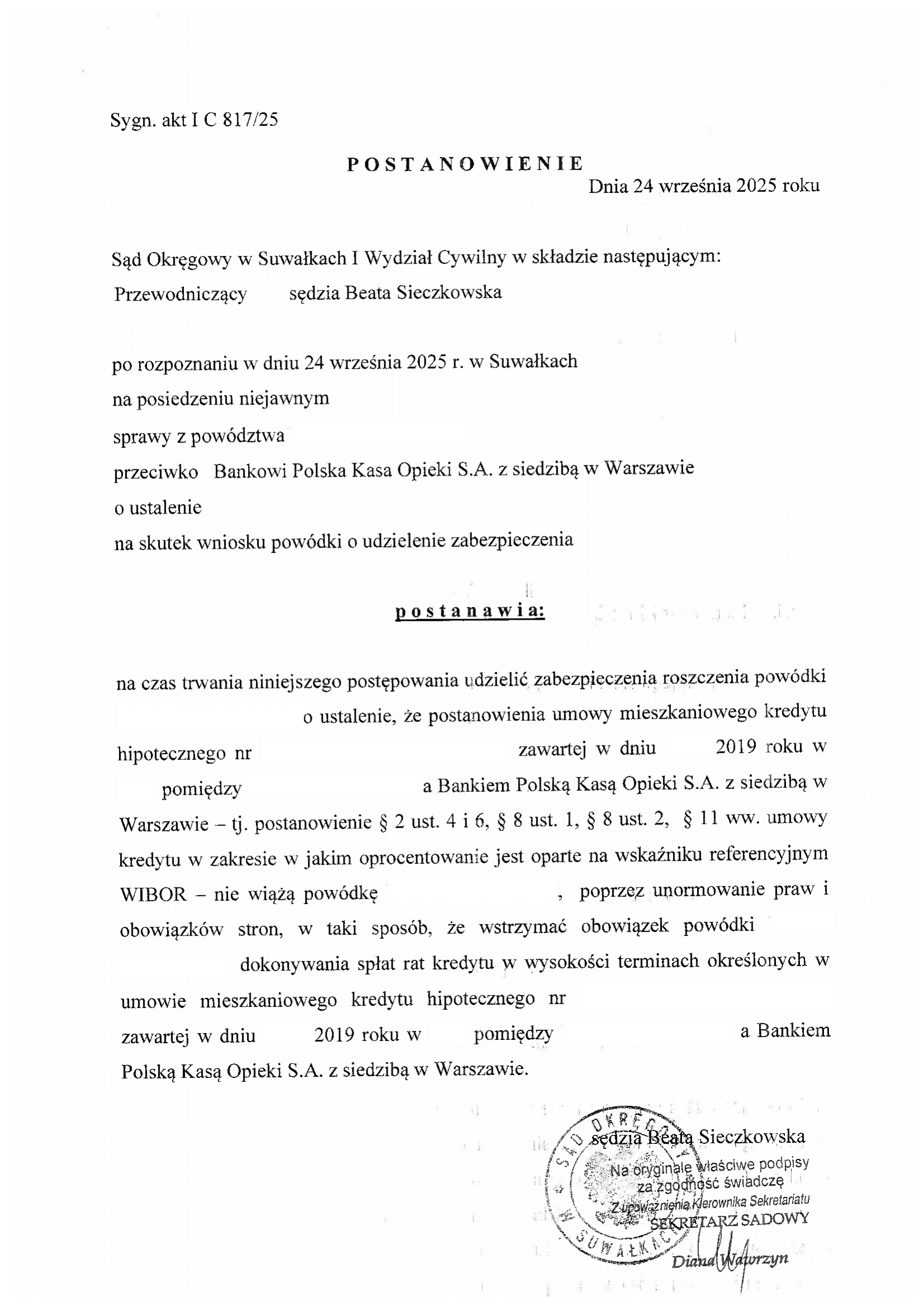 Zabezpieczenie — Zabezpieczenie nr 5