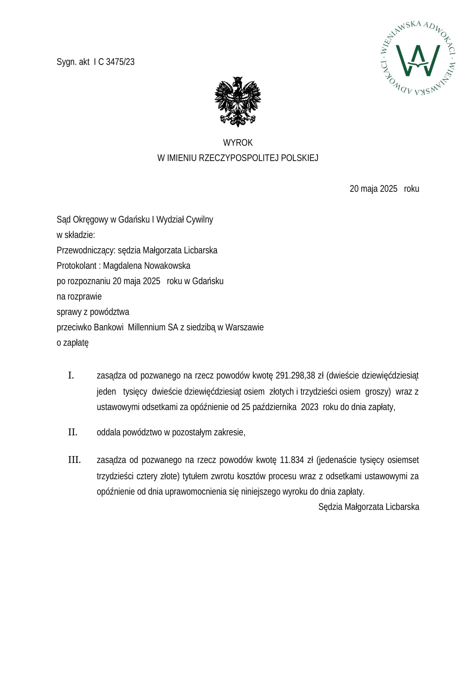 Prawomocny wyrok frankowy 5